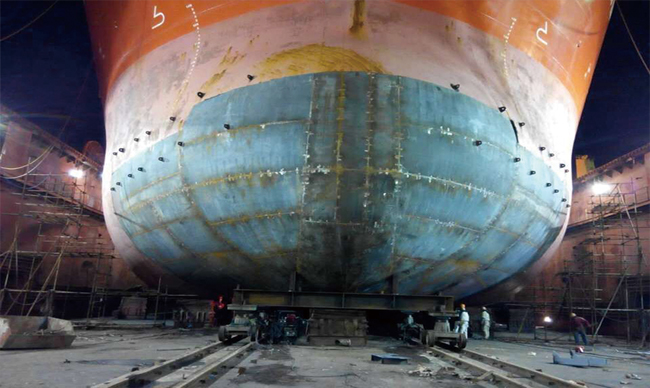 BULBOUS BOW PREFABRIC AND INSTALL